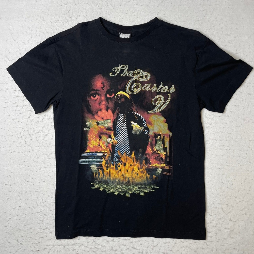 Amplified Lil Wayne Tha Carter V Graphic T-Shirt Mens Small Black Rap‎ Tee